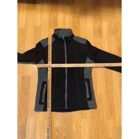 Kuhl Aurora Fleece Jacket Womens Medium Black Full Zip High Neck Outdoor - Picture 2 of 6